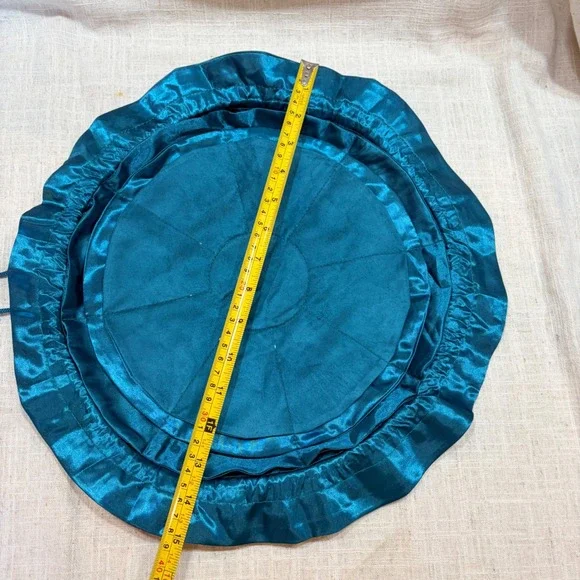 Brighton Charmed Love Jewelry Pouch Britney Drumheller Gem Heart Teal Satin NEW - Picture 6 of 8